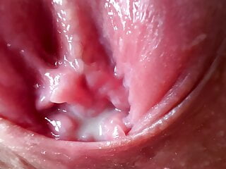 Immensely macro shot raw mouth-watering cunt