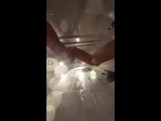 Web cam under tub. Gf after fuck-fest in tubroom