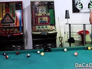 DaCada and Gina share a fuck-stick on the pool table