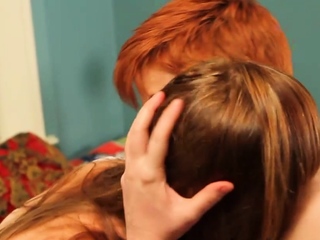 Ginger-haired lesbos Go mischievous with Unbridled passion - gonzo pornography to