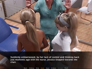 Jessica Choices #1 - Some fellows went to watch Jessica ... Jessica went to the doc and the nurs and doc toyed with her beaver