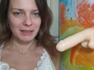 'Hot cougar salivating oral pleasure, jizz with ahegao face - LittleMaryLove'