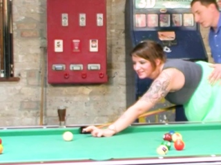 German bootylicious good-sized melons hoe nail on billiard table