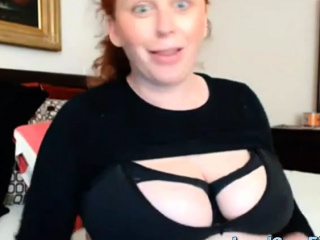 Ginger-haired knocked up web cam lady