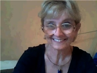 Adorable tiny webcam grandma