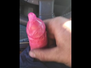 Nearly caught masturbating off in my truck