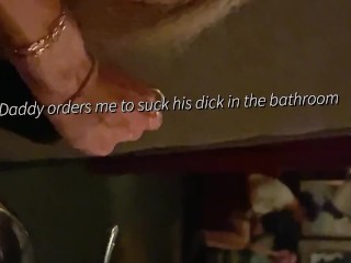 Public douche dt by cuckold while hubby sits at the table