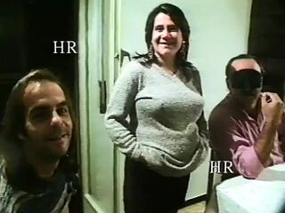 Swinger couple with pregnant and have trio way lovemaking! Italian