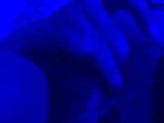 Blue Light exclusive fur covered cooch have fun
