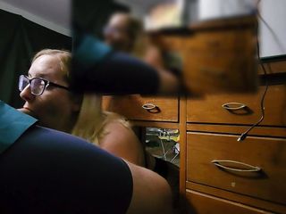 Putting on some wonderful underwear and climbing under his desk to suck him while he plays games. P 2 of trio - Mama_Foxx94