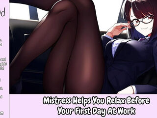 Domme Helps You ease off Before first-ever Day At Work - glamour Audio For fellows