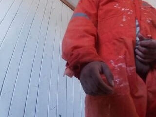 Real Construction employee Gets Dirty: perspiring Overalls, tough contraptions & Solo let out (15 minute HD