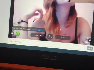 Coomet and Omegle. Red-hot dark-hued female showcases caboose, boobies and vag. Makes me jizz!