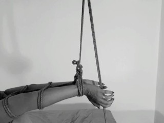 'TITS restrain bondage & goods rope: Your fight makes you jizz HARDER'