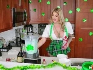 Light-haired chesty cougar Lolly Dames hosts the MYLF network demonstrate and todays vignette is all about St. Patricks Day and how to get ready a suc